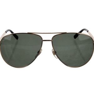 Gucci aviator tinted sunglasses